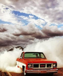 Square Body Chevy With Smoke paint by number