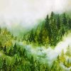 The Foggy Forest paint by number