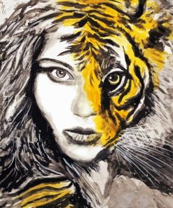 Tiger Lady Art paint by number