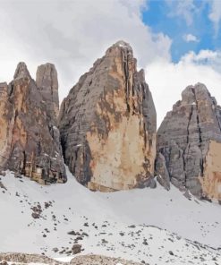 Tres Cime Landscape paint by number