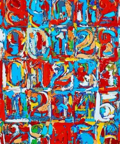 Aesthetic Jasper Johns paint by number