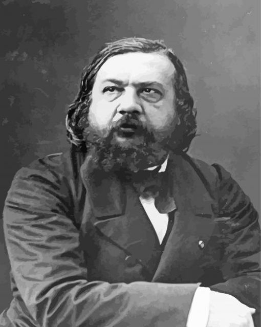 Black And White Théophile Gautier paint by number