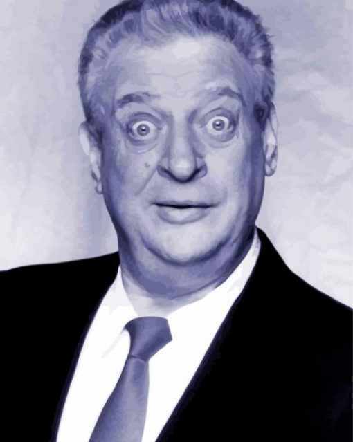 Black And White Comedian Rodney Dangerfield paint by number