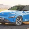 Blue Hyundai kona paint by number