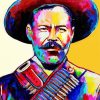 Colorful Pancho Villa paint by number