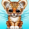 Cute Baby Tiger paint by number