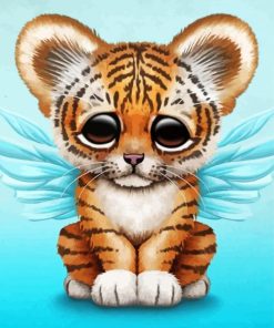 Cute Baby Tiger paint by number