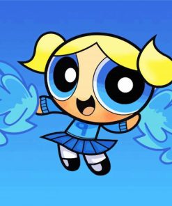 Cute Bubbles Powerpuff paint by number