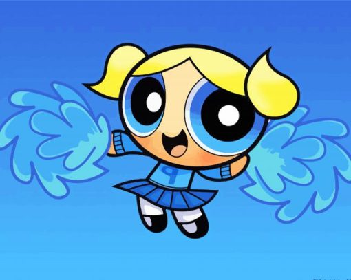 Cute Bubbles Powerpuff paint by number