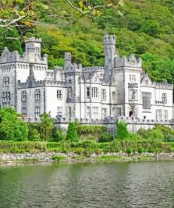 kylemore Abbey Galway Ireland paint by number