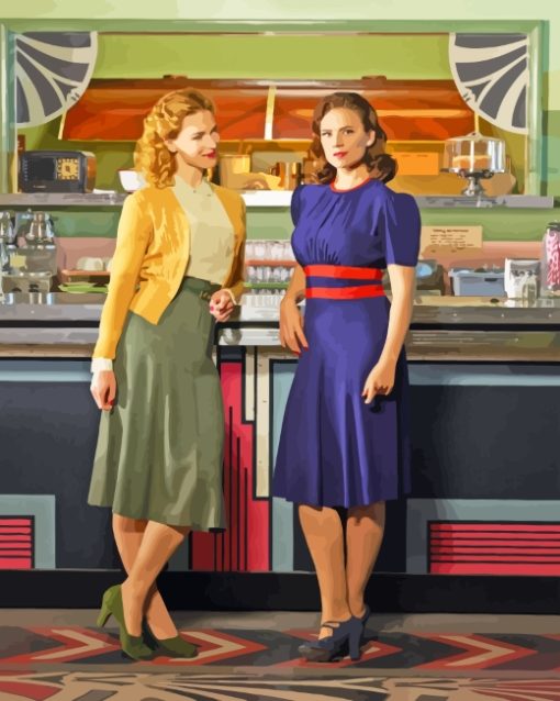 Marvel Agent Carter Characters paint by number