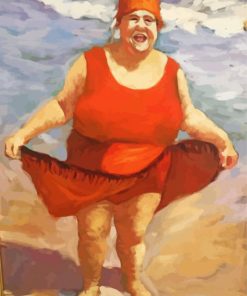 Old Fat Woman paint by number