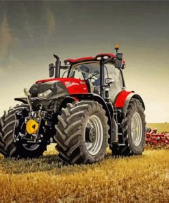 Red Case IH Paint by number