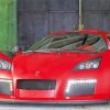 Red Car Apollo Gumpert paint by number