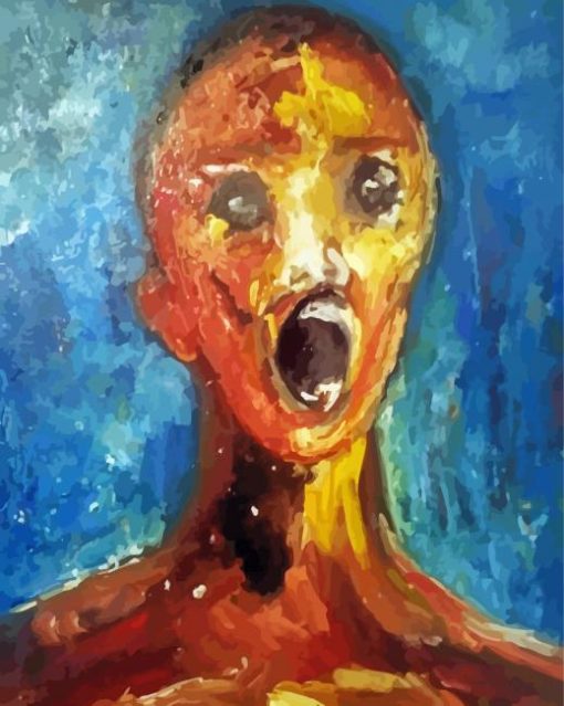 The Anguished Man Art paint by number