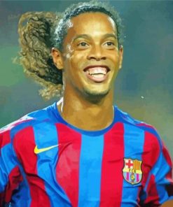 The Footballer Ronaldinho paint by number