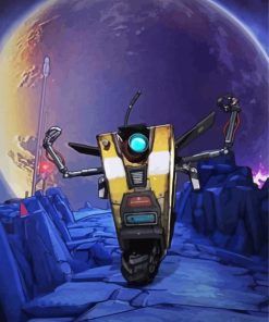 Claptrap Video Game Character paint by number