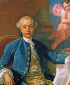 Giacomo Casanova By Francesco Narici paint by number