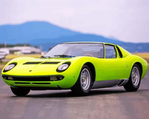 Lamborghini Miura paint by number