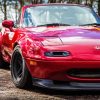 Red Mx5 Mk1 Car paint by number