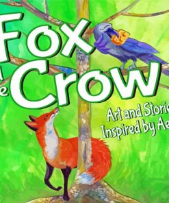 The Fox And The Crow Story Poster paint by number