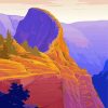 Angels Landing Zion National Park Poster paint by number