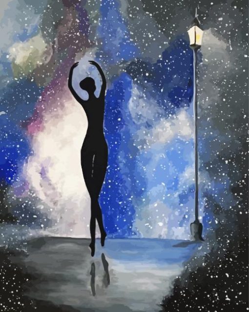 Ballerina Universe Girl paint by number