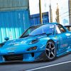 Blue Rx7 paint by number