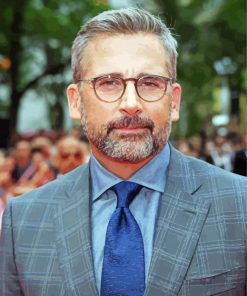 Classy Steve Carell paint by number