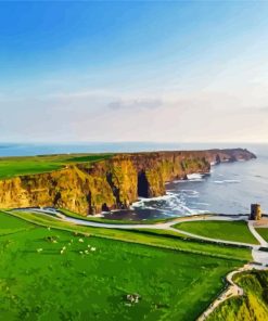 Cliffs Of Moher Landscape paint by number