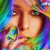 Colorful Butterfly Girl paint by number