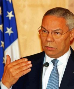 Former Us Secretary Of State Colin Powell paint by number