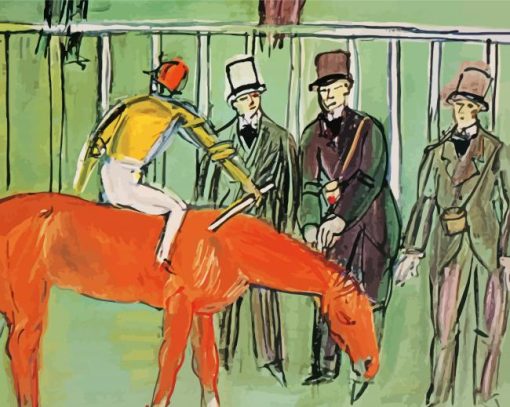 Horse Racing Raoul Dufy paint by number