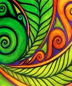 Koru Plant Art paint by number