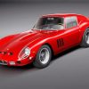 Red Ferrari 250 GTO paint by number