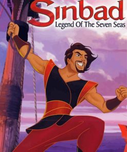 Sinbad Legend Of The Seven Seas Animation Poster paint by number