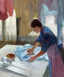 Woman Ironing Art paint by number