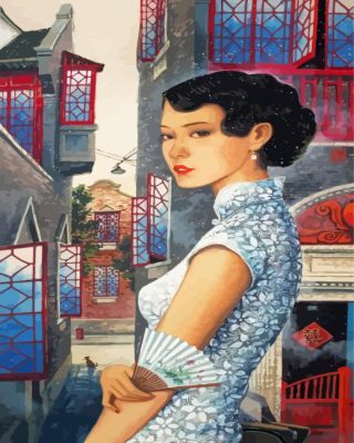 Asian Lady Paint By Numbers 