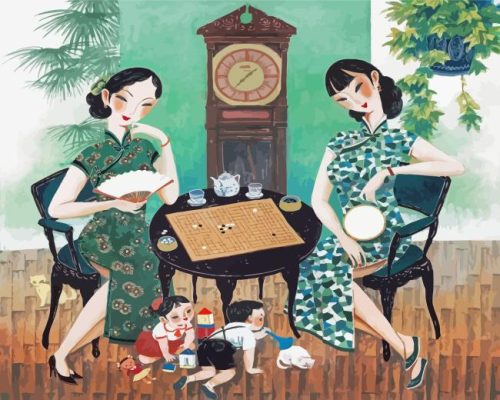 Asian Moms Paint By Numbers 