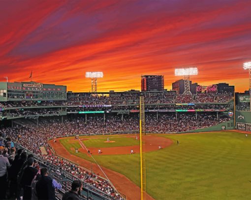 Fenway Park Sunset Paint By Numbers