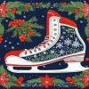 Christmas Hockey Shoes Paint By Number