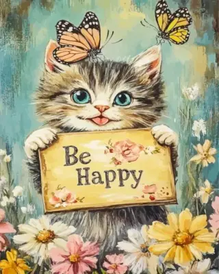 Be Happy Paint By Numbers