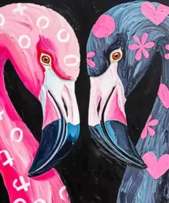 Flamingo Couple Paint By Numbers