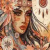 Native Lady Paint By Numbers