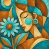 Abstract Lady Paint By Numbers