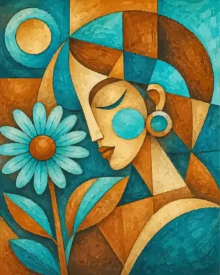 Abstract Lady Paint By Numbers