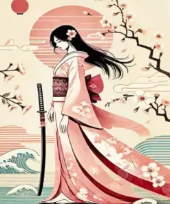 Asian Lady Art Paint By Numbers