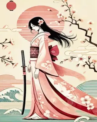 Asian Lady Art Paint By Numbers