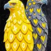 Black And Yellow Birds Paint By Numbers