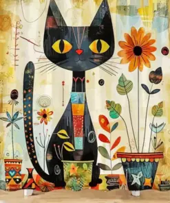 Black Cat Paint By Numbers